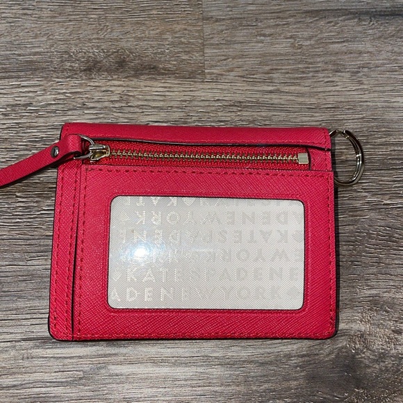 KATE SPADE New York red Wallet w/ Keychain - Picture 2 of 5